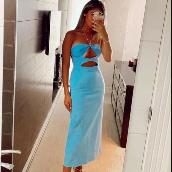 LAST 1️⃣—NWT Zara Cut Out Dress - Picture 14 of 16